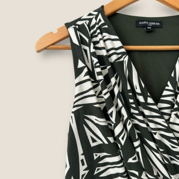 Mario Serrani Green Patterned Maxi Dress - Picture 4 of 11